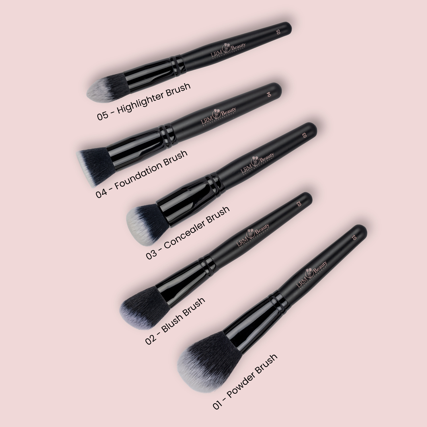 LRM Beauty 15 Piece Professional Make Up Brush Set